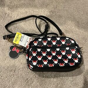Minnie Mouse Print Crossbody Bag